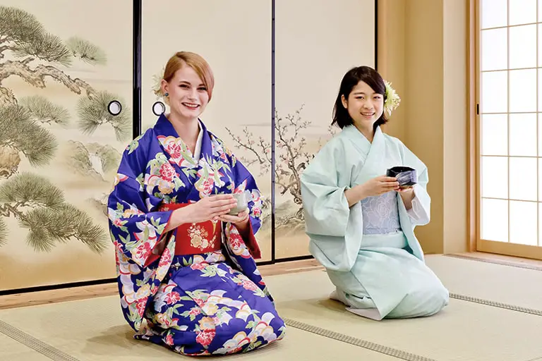 Sign In Experience a tea ceremony or wearing kimono at Bonsai Museum