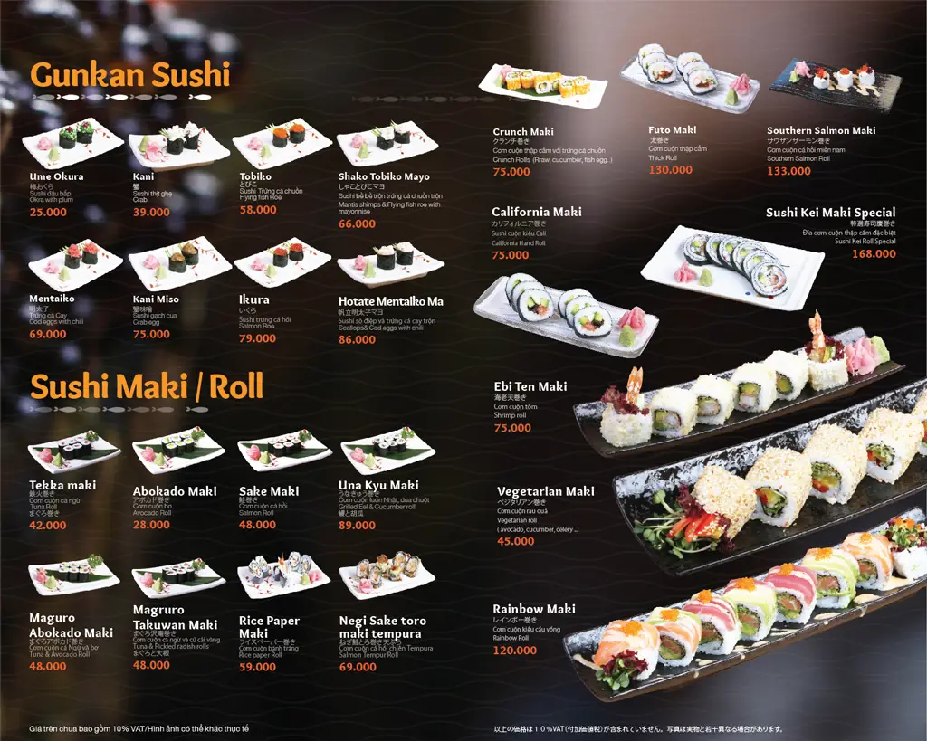 sushi ordering